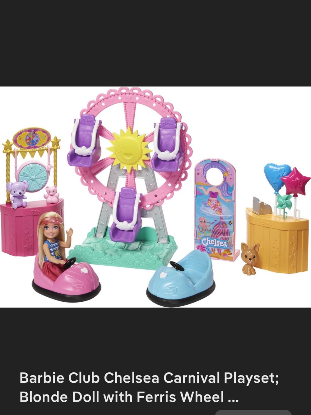 Barbie Club Chelsea Carnvial Playset with accessories & bonus treat stand!
